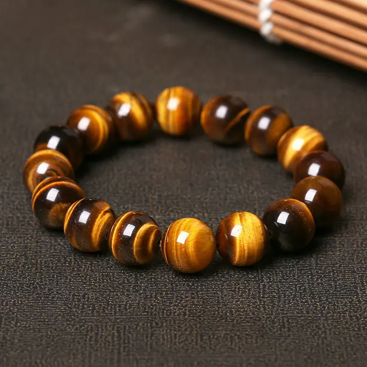 Fashion 5A Natural Tiger's eye Stone Bracelets & Bangle for Women and Men Bracelets Gift Beads Bracelets Accessories Wholesale