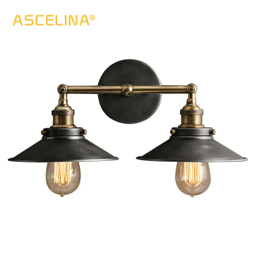 ASCELINA loft wall lamp industrial antique Wall Sconce led WALL Lights for home lighting stairs bedroom light updown E27 85-260V ASCELINA loft wall lamp industrial antique Wall Sconce led WALL Lights for home lighting stairs bedroom light updown E27 85-260V
