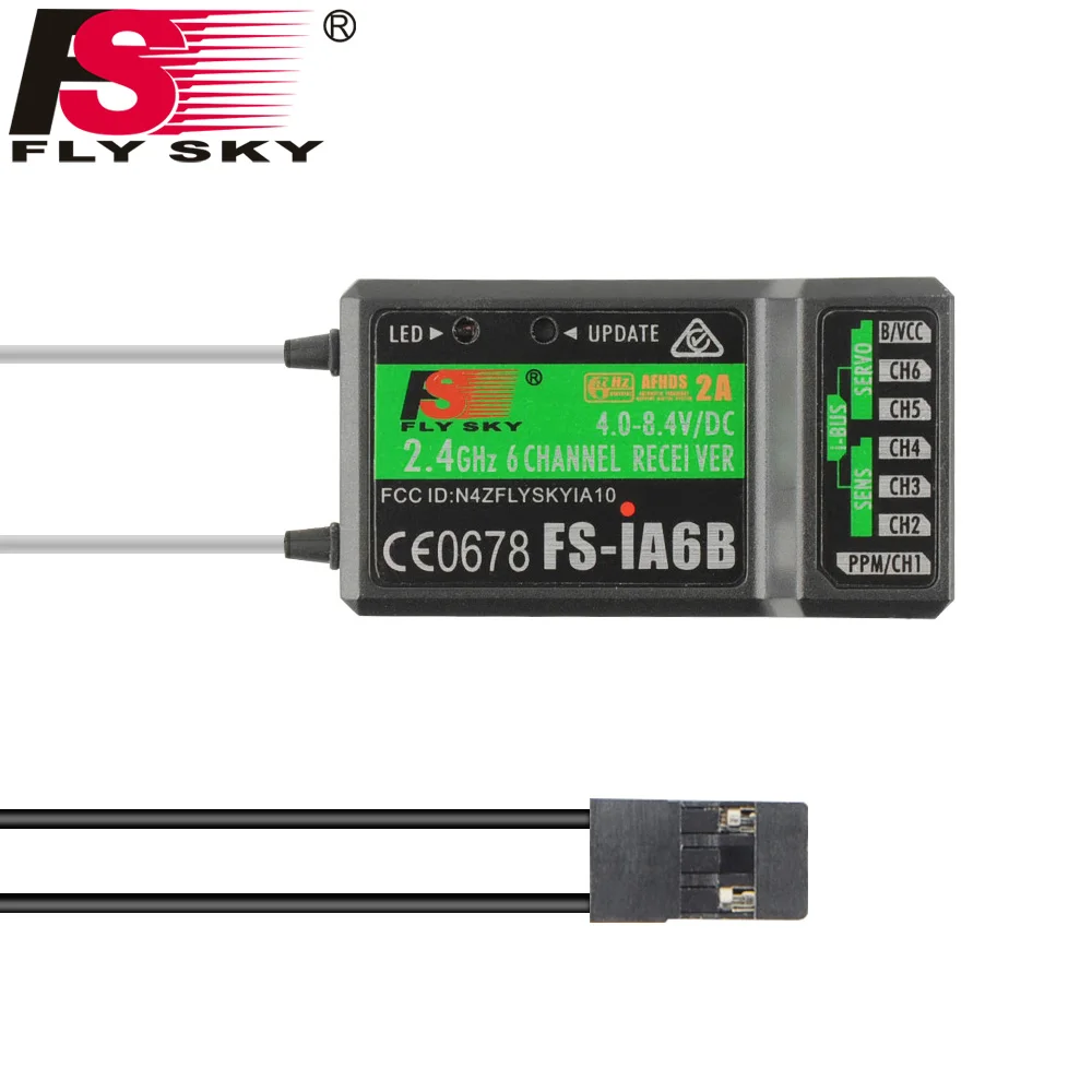 

Flysky 2.4G 6CH FS-iA6B Receiver PPM Output With iBus Port Compatible with FS-i4 FS-i6 FS-i10 FS-GT2E FS-GT2G