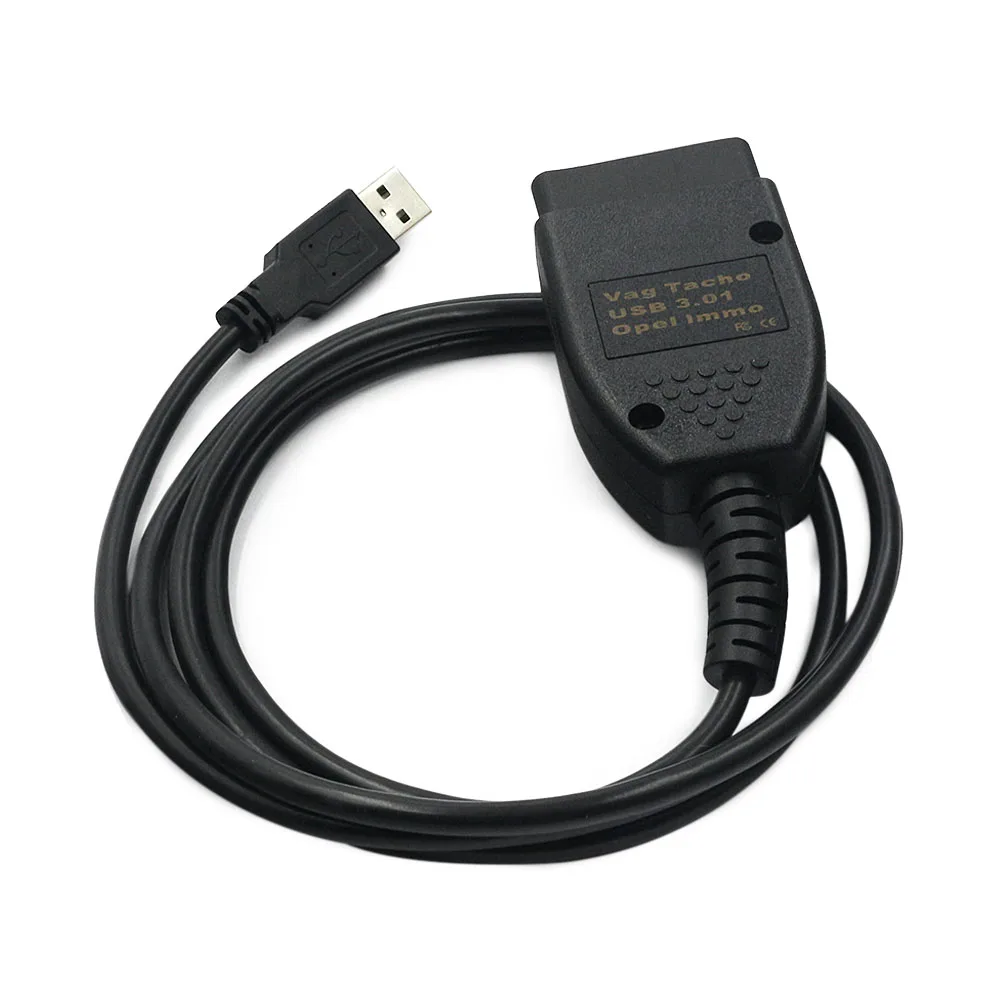 OBD2 автомобильный USB кабель VAG Tacho 3,01 диагностический кабель USB VAG OBDII сканер инструмент VAG Tacho 3,01 VAGTacho 3,01 для Audi/для Skoda