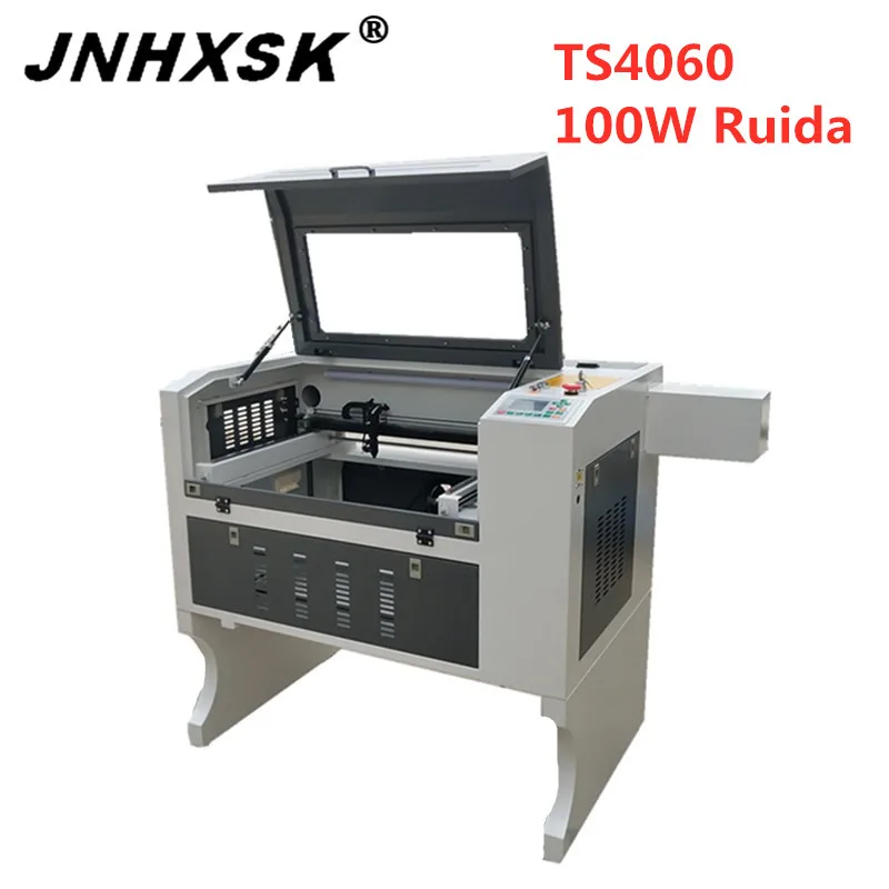 

100W RUIDA laser engraver co2 TS4060 Linear Guides axis glass rubber English desktop reci laser tube