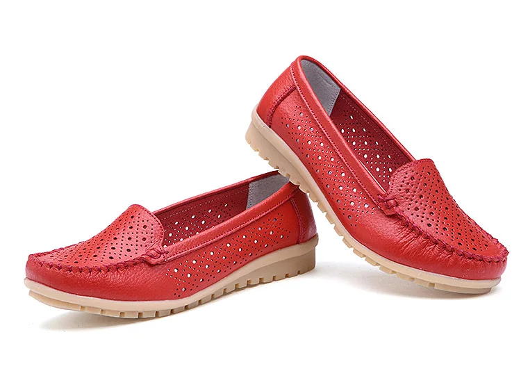 AH 168-New Arrival Cow Leather Women Loafers-10