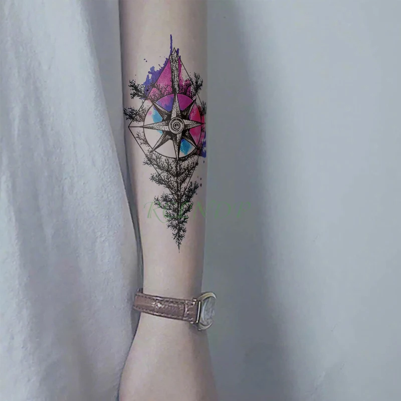 Водонепроницаемая Временная тату наклейка datura flower vine tatto флэш поддельные