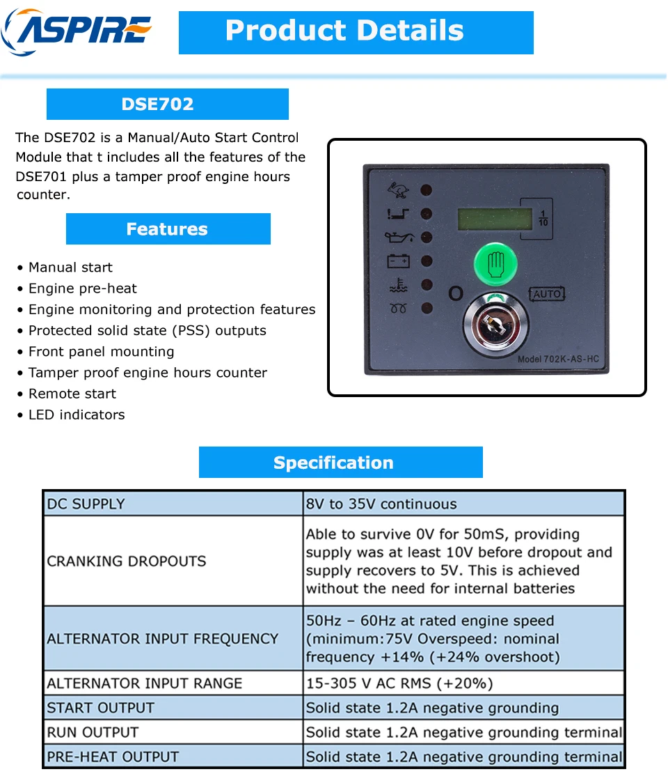 dse702as Product Details