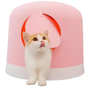 

Fully Enclosed Cat Litter Basin Deodorizing Cat Litter Basin, Shit Prevention, Splashing And Odor Prevention Large Cat Toilet Ca