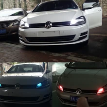 2x PW24W светодиодный дневные ходовые огни лампы DRL для Golf MK7 Golf7 Golf VII, Golf 7 R-line(2013-up только с ксеноновой фарой