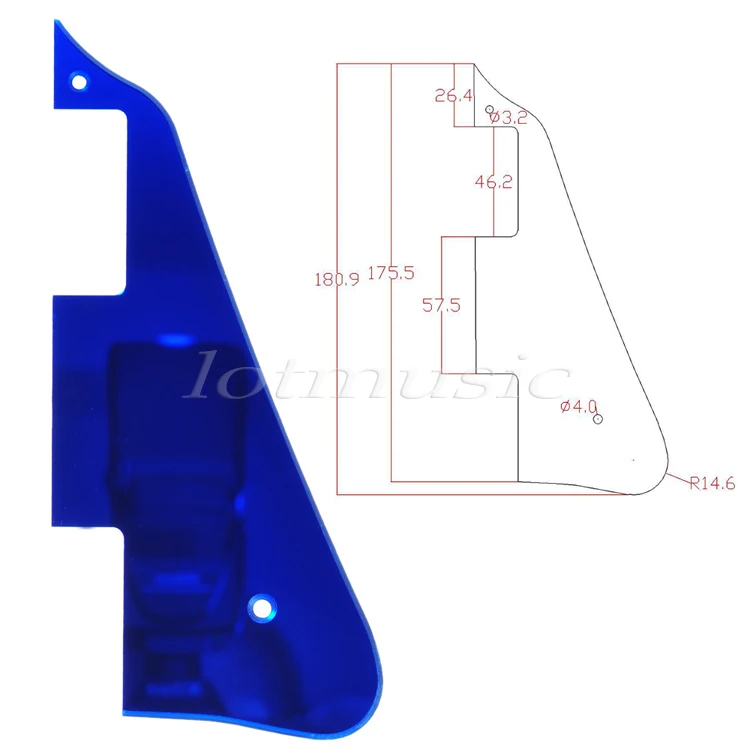 4 шт. высококачественные гитарные накладки синие зеркальные гитары Запчасти для сменный фиксатор для электрогитары