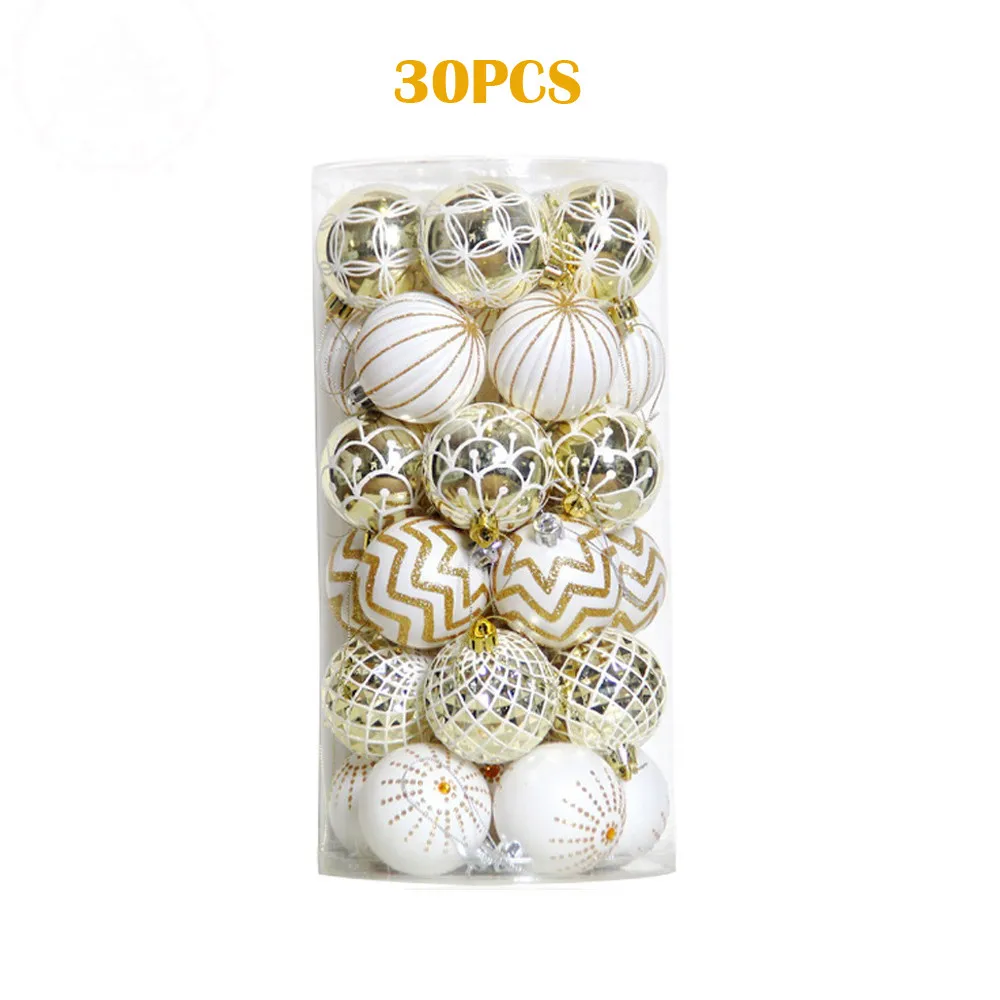 

30Pcs Christmas Balls Baubles Party Xmas Tree Decorations Hanging Ornament Decor xmas decorations for home