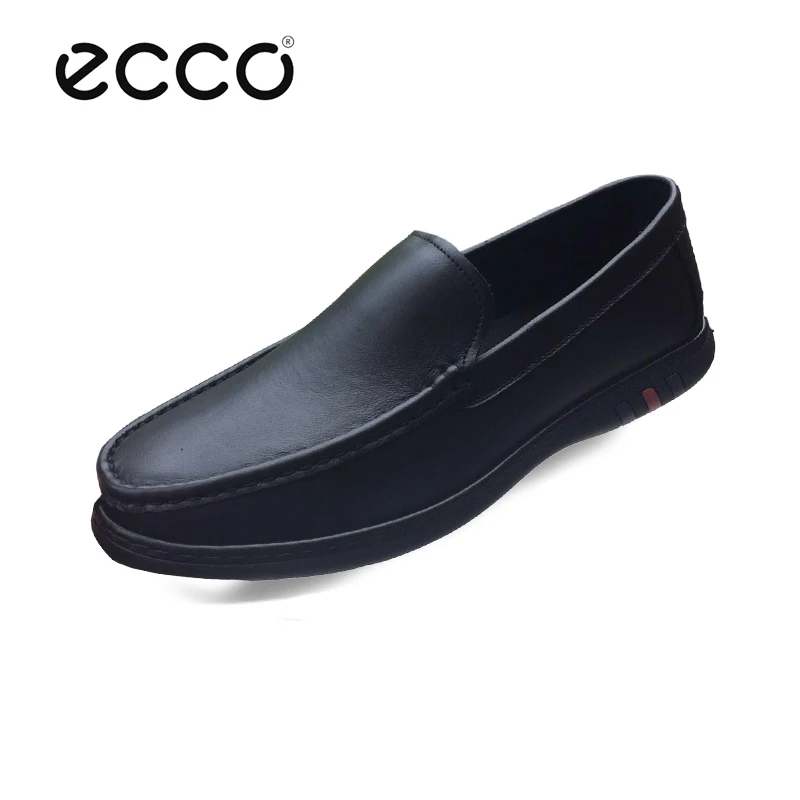 

Ecco 2019 Men Comfortable Casual Shoes Genuine Leather Men Moccasins Breathable Loafers Light Quality Slip On Men's Driving Flat
