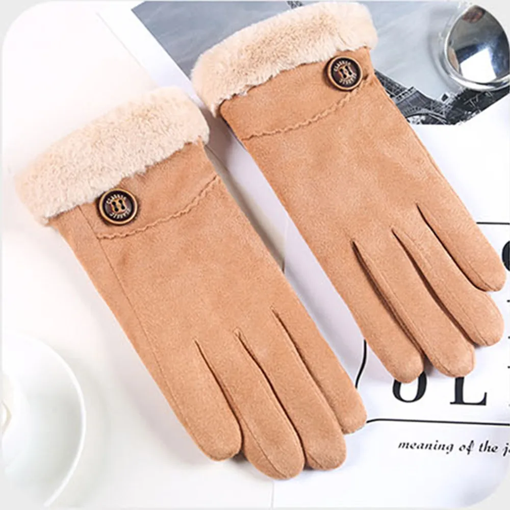 Женские перчатки в осенне-зимний ветрозащитный Теплый плюс бархатные перчатки handschoenen zonder vingers женские зимние перчатки