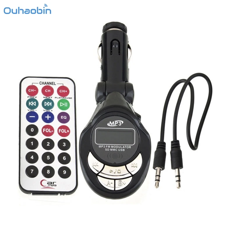 2017 HOT Car MP3 Player Wireless FM Support Modulator USB SD CD MMC Remote XRC Popular Mp3 Music For Cars Oct12 | Электроника
