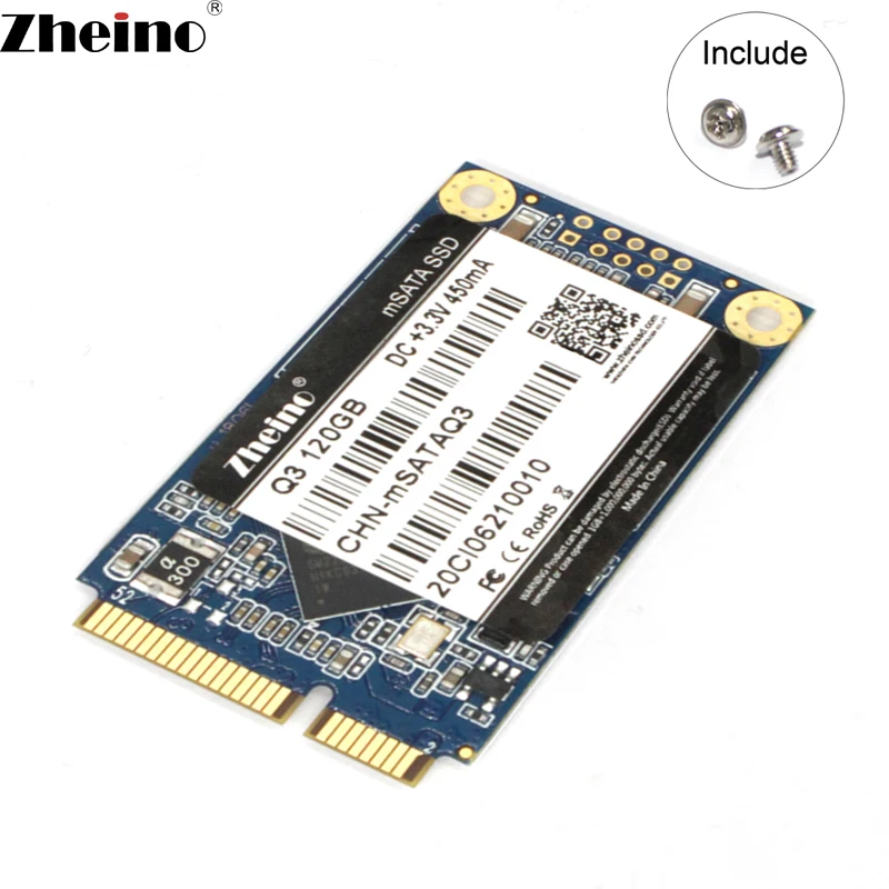 En Ligne Zheino Q3 mSATA 120 gb SSD SATA3 6 gb s msata mini pcie Interne Solid State Drive Pour Ordinateur Portable Mini PC tablet PC