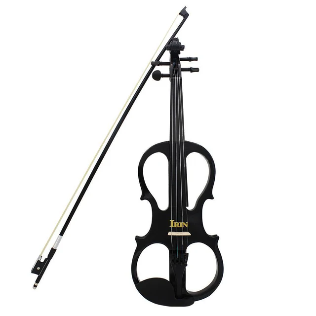 Cheap MSOR-IRIN 4/4 Wood Maple Electric Violin Fiddle with Ebony Fittings Cable Headphone Case Black Cheap MSOR-IRIN 4/4 Wood Maple Electric Violin Fiddle with Ebony Fittings Cable Headphone Case Black