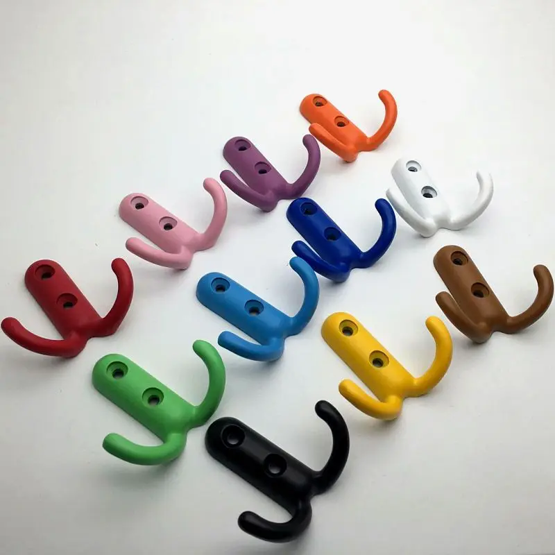 

FAST SHIPPING 44x46MM Colored Zinc Alloy Clothes Hook Clothes Hanger Knobs Drawer Knob for Kids/ Children Cabinets Cupboard Knob