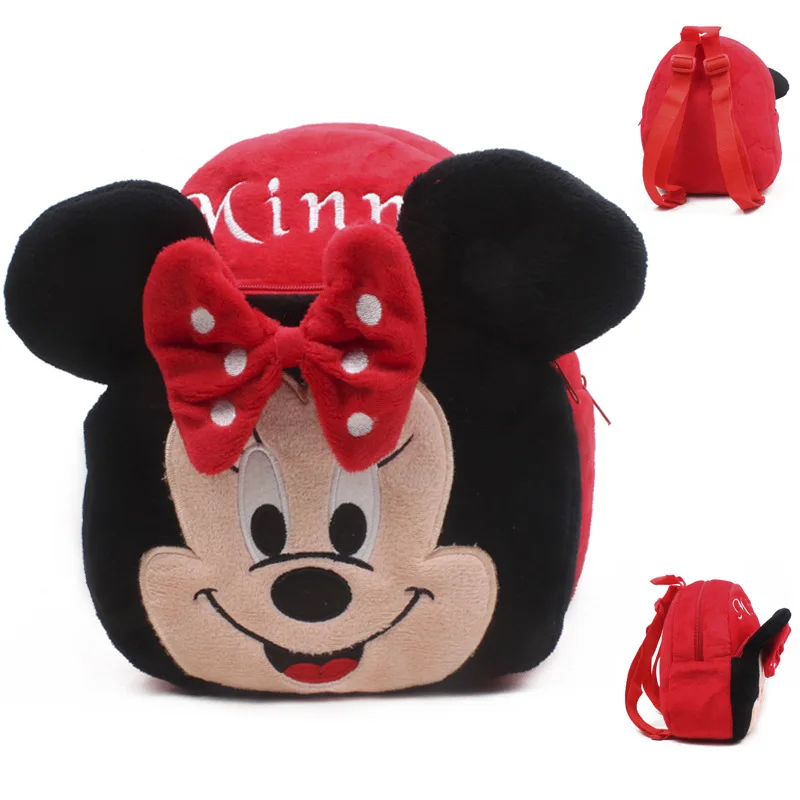  Disney Mickey Mouse Minnie Cute Cartoon Animal Stuffed Plush Backpack Dolls Toys Kindergarten Mini  - 33018619118