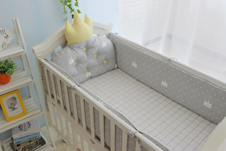 Little Prince Baby Boy Bedding Crib Set Infant Protector Bedding
