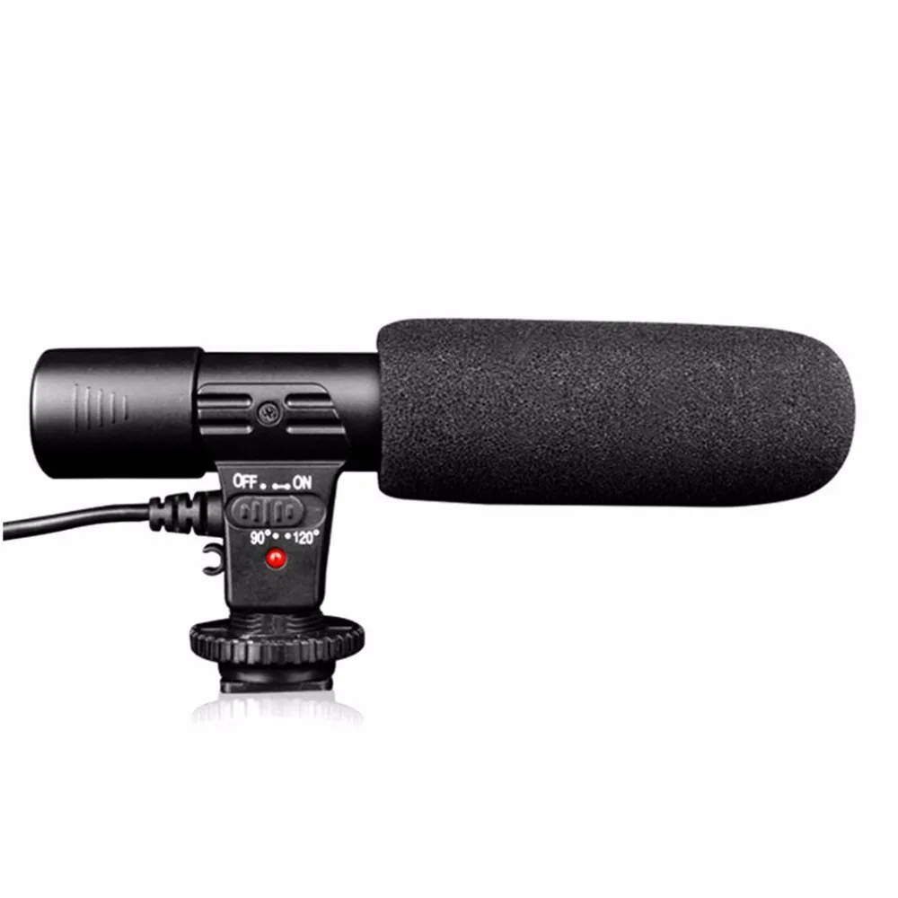 

MIC-01 3.5mm Studio Digital Video DV Camera Stereo Recording Microphones Back Electret Condenser Clear Vocal Pick Up