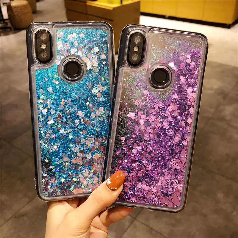 Динамический жидкий ТПУ блестки зыбучий песок чехол для XiaoMi RedMi 6 Pro 6A 5A S2 5 Plus 4X Meizu
