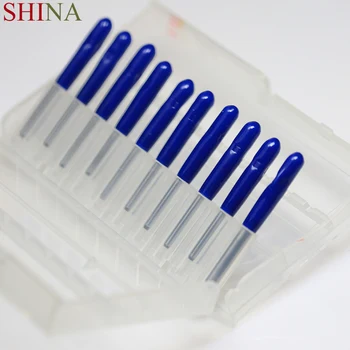 

10pcs Milling Cutter Bits 30 Degree 0.1mm 3.175mm V Shape Flat Bottom Knife CNC Machine Wood Cutter Engraving Machine Tool