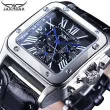 Jaragar Men's Watches Top Brand Luxury Self-Wind Automatic Mechanical Square Roman Number Design Bezel Watch Montre Homme Clock Jaragar Men's Watches Top Brand Luxury Self-Wind Automatic Mechanical Square Roman Number Design Bezel Watch Montre Homme Clock