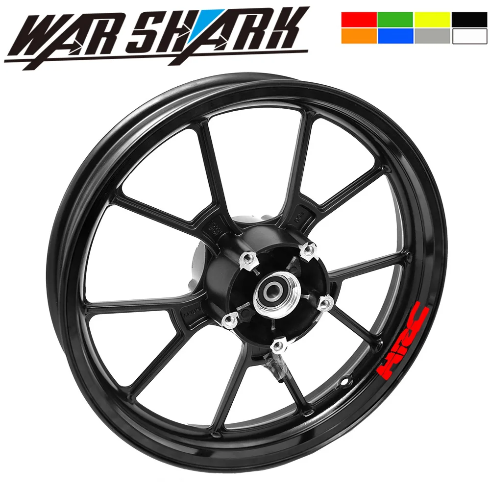 

New Motorcycle wheel decals Reflective stickers rim stripes For Honda Racing HRC LOGO