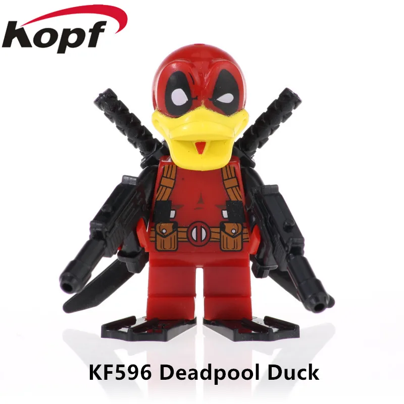 

Single Sale Action Figures Super Heroes Deadpool Duck Shadow Unikitty Building Blocks Education Gifts Toys For Children KF596