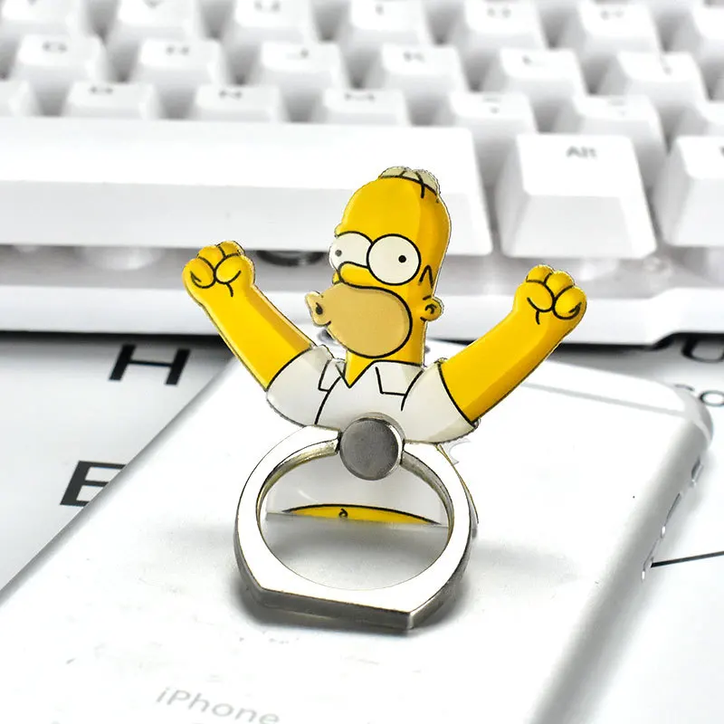 5 шт./лот Универсальный палец кольцо держатель мобильного телефона держатели Подставки Симпсон украшения для iPhone 7 8 X XR - Цвет: 8