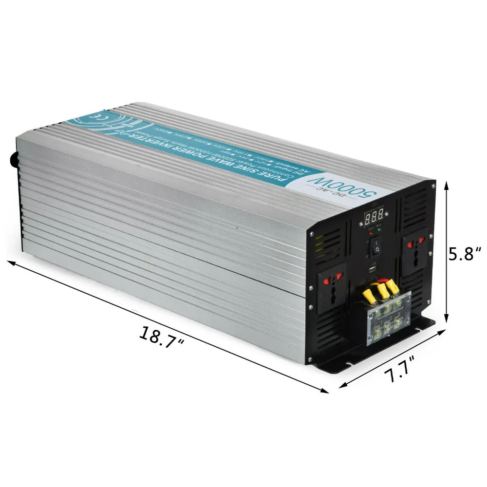 5000/10000 Watt Reiner SINUS Wechselrichter 24V 230V Spannungswandler Inverter 