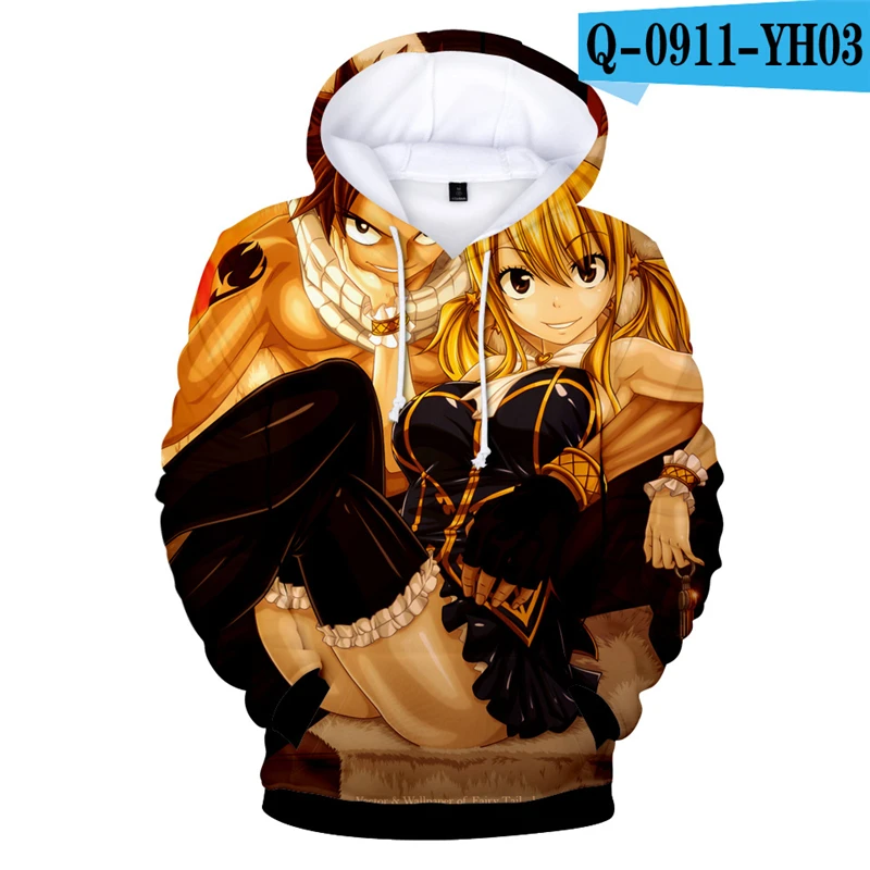 

Fairy Tail Hoodie Cosplay Japanese Anime Long Sleeve Sweatshirts Pullover Cartoon Hooded Printed Hoodies Men Anime Hoodie Hooded