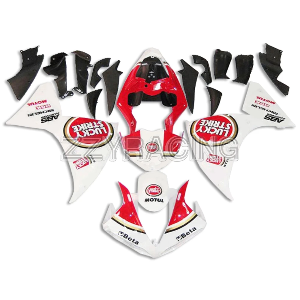 Инжекционные Обтекатели для Yamaha YZF R1 2009- 10 11 12 13 панелей ABS Пластиковые чехлы YZF1000 R1 полностью рабочий корпус белый красный чехол
