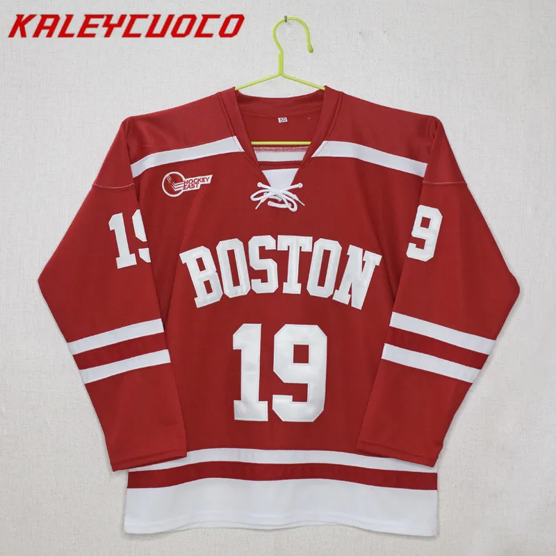

Boston University #19 Clayton Keller Stitched Hockey Red Jersey