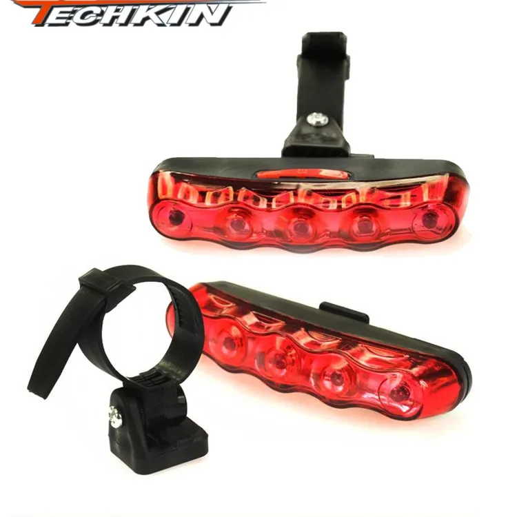 Factory production21133 TECHKIN New 5 LED 6Mode Cycling Bicycle Bike