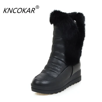 

KNCOKAR In 2017 the spring and autumn winter hot new leisure female boots boots to keep warm snow boots size code