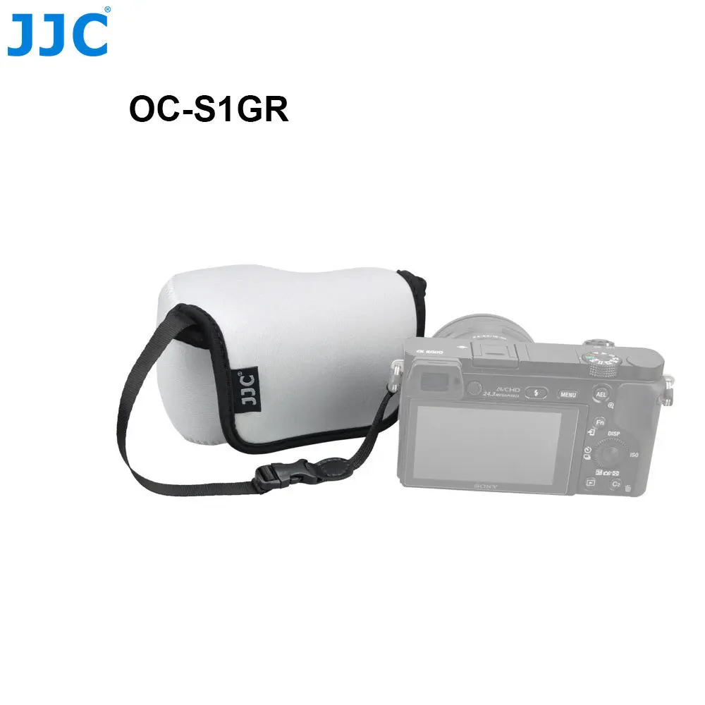 JJC мягкая беззеркальная камера чехол Мини-Чехол красочный маленький чехол для зеркальной фотокамеры s m l сумка для sony Olympus samsung Nikon - Цвет: OC-S1GR