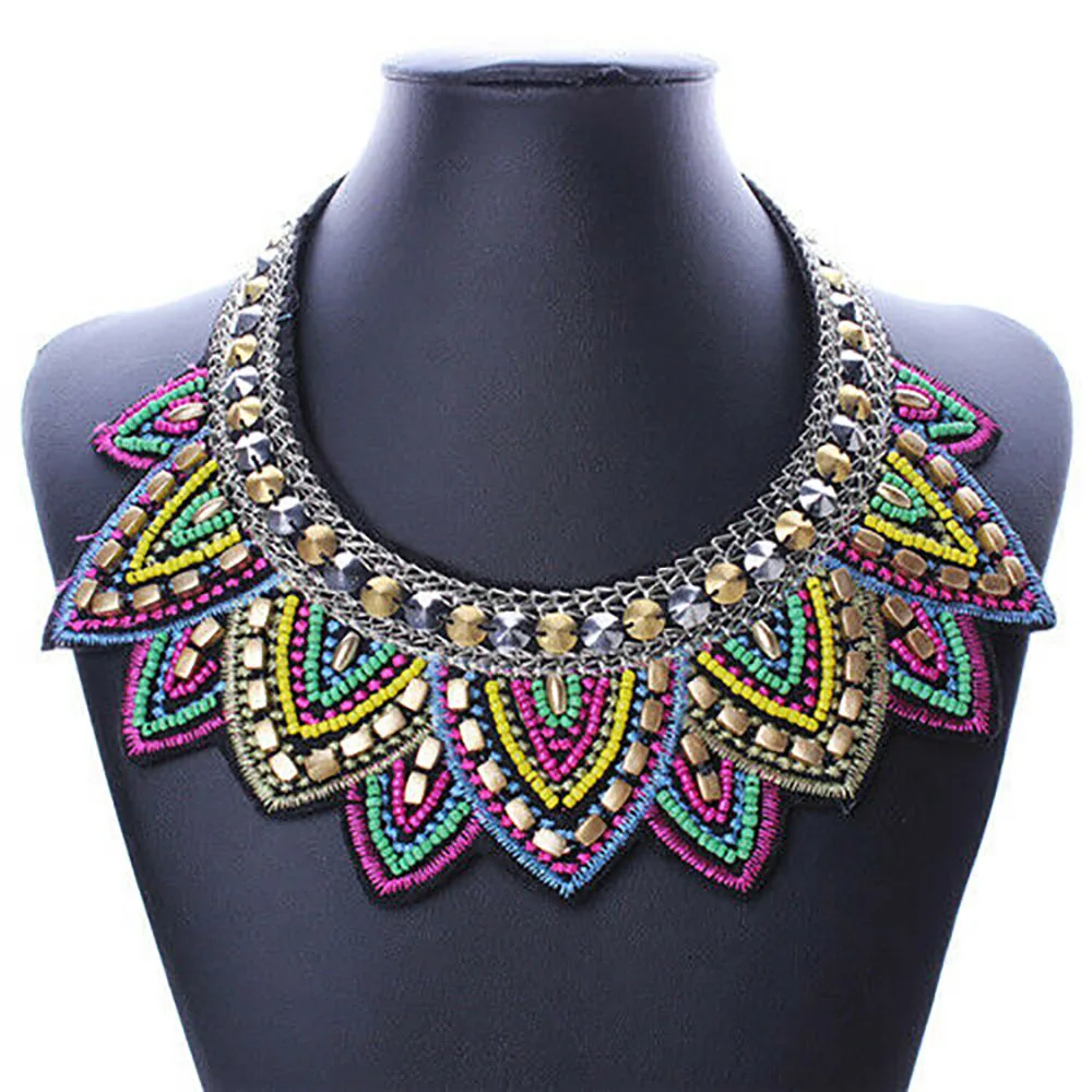 

Women Stylish Retro Choker Statement Necklace Chain False Collar Pendant Jewelry Pendants Retro Collar Choker