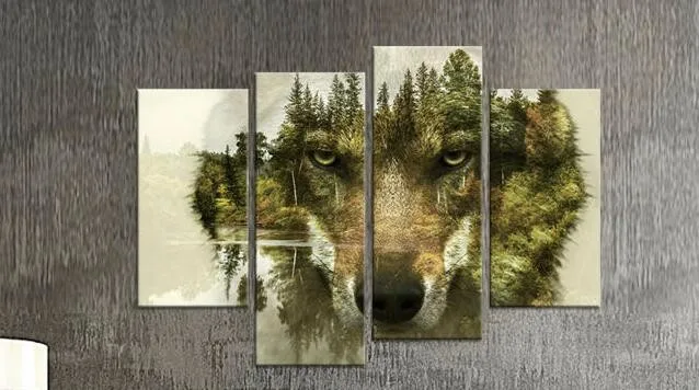 ==> [Free Shipping] Buy Best BLINGIRD 4 Pieces Painting on canvas prints poster picture Online with LOWEST Price