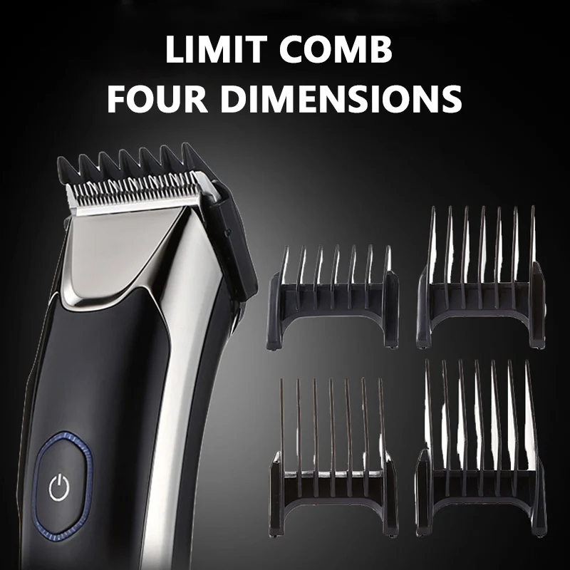  Kemei Powerful Electric Hair Clipper Adjustable Titanium Steel Blade Electric Scissors Haircut Trim