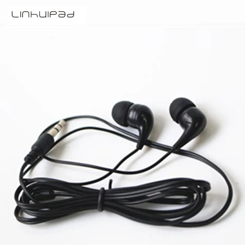 Cheap mono earbud silicone earphone with 1 8m cable length 5pcs Free shipping by mail