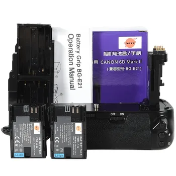 

DSTE Battery Grip BG-E21 with 2PCS LP-E6 for Canon 6D Mark II