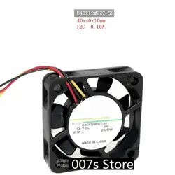 Новый радиатор охлаждения Cooler Вентилятор для Nidec U40X12MHZ7-53 12 В 0.10A 4 см 4010 40*40*10 мм 8000 об./мин. NBR X тип подшипника 3Pin 9 см (линия)