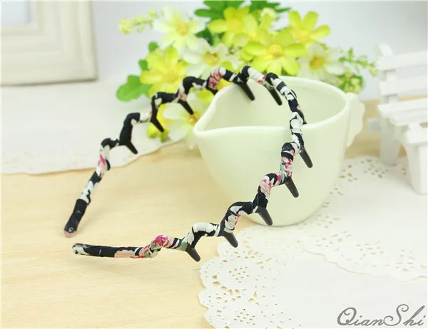 

Fancyin Fashion Wavy Handmade chiffon leopard print Hairbands High Quality Headbands for Women and Girls Hair Accessories