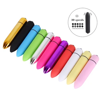 Mini vibrateur de balle 10 vitesses pour les femmes stimulateur de Clitoris étanche G Spot vibrateur Sex Toys pour femme masseur jouets pour adultes