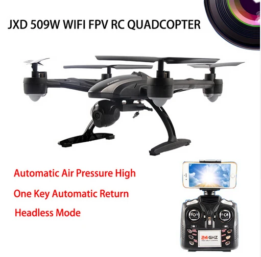 

RC Quadcopter Smart WiFi FPV JXD 509W Android IOS Headless Aerial 6Axis 4CH RTF 2MP Camera Drone with Camera JXD 509G