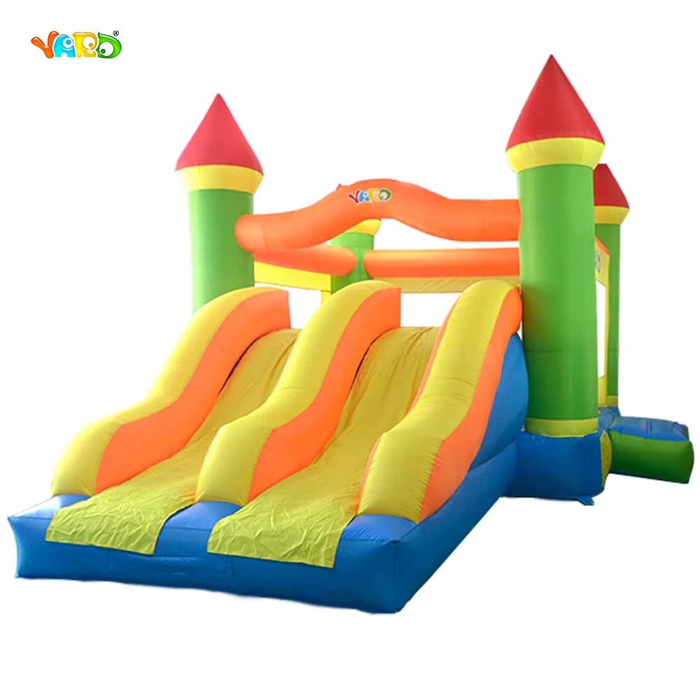 Giant Dual Slide Inflatable Castle Jumping font b Bouncer b font Obstacle Course Bouncy Castle Moonwalk