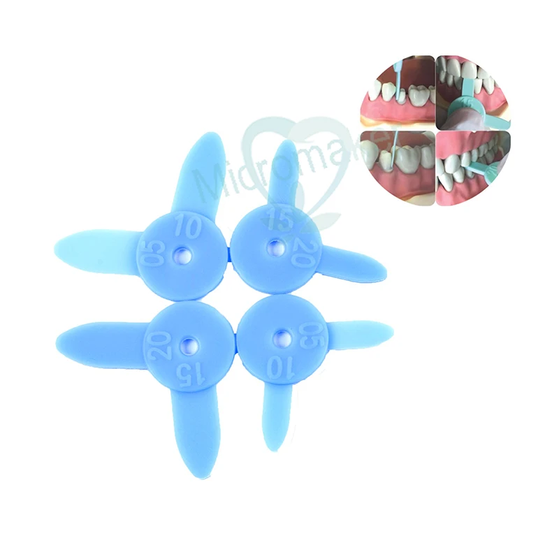 

Dental Diastema Measuring Ruler for Tooth Wedge Measurement Tool Orthodontic Interproximal Gauge Instrument 4pcs/set