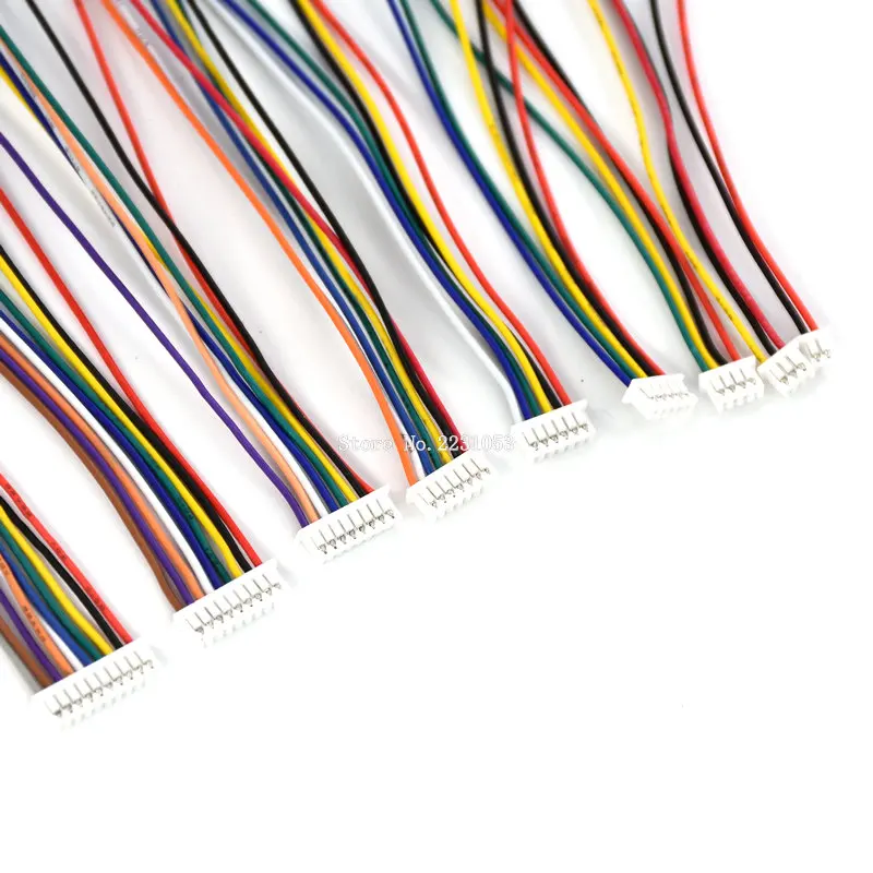 5 шт. волоконно оптический кабель Разъем XH 1,25 двойной электронные соединители проводов 2/3/4/5/6/7/8/9/10 шпилька 10 см DIY линии по направлению к передней части 28AWG