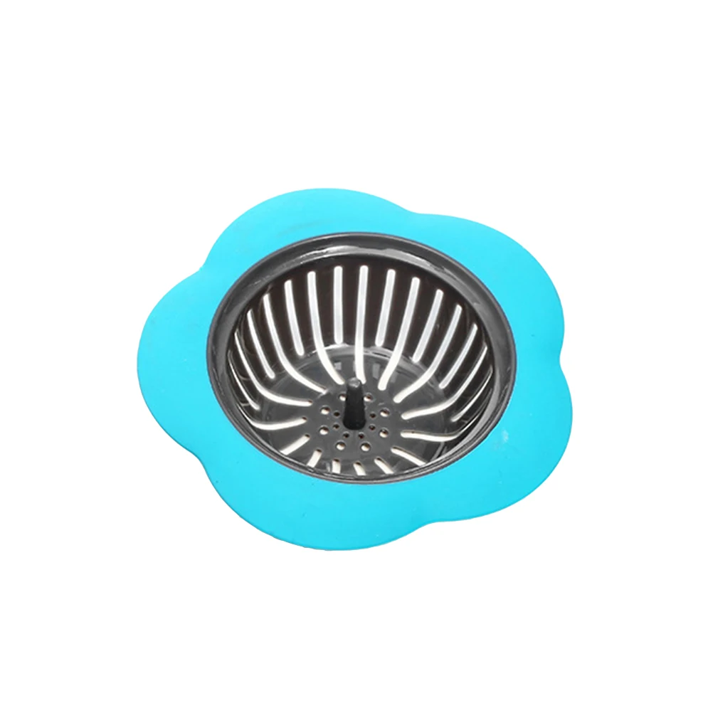 1 pc Sink Strainer Plastic Anti blocking Flower Sewer Drain Net Mesh