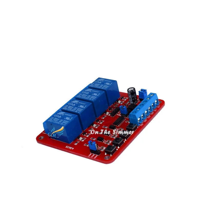 

4 way Interlock / self lock / three in one / relay module / high and low level trigger /5V/12V/24V selectable