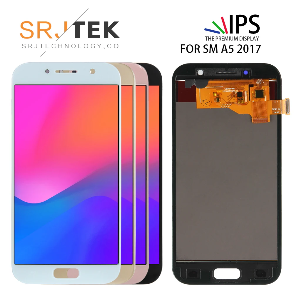 

For Samsung Galaxy A5 2017 LCD A520 A520F LCD Display and Touch Screen Frame 5.2 inch Assembly Repair Parts With Tools