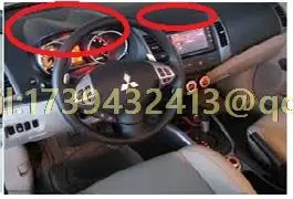 Dashmats автомобиль-Стайлинг приборной панели крышки для Mitsubishi Outlander Airtrek 2007 2008 2010 2011 2012 2013 - Название цвета: Красный